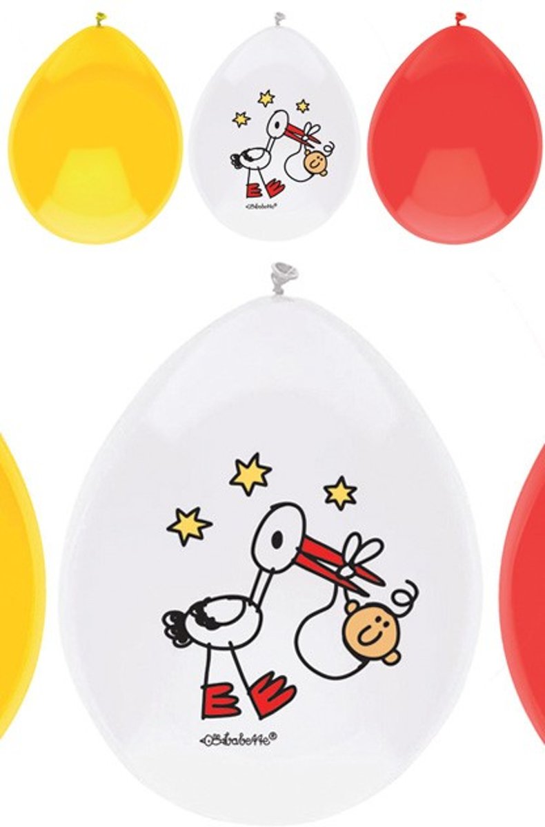 ballonnen Babette - geboorte - 6 stuks