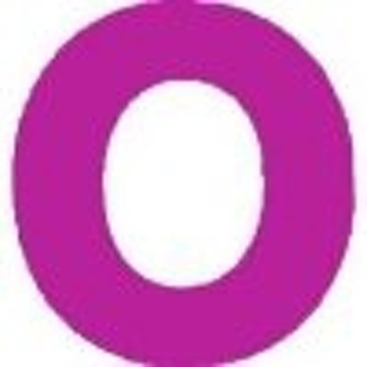 funtext letter O roze