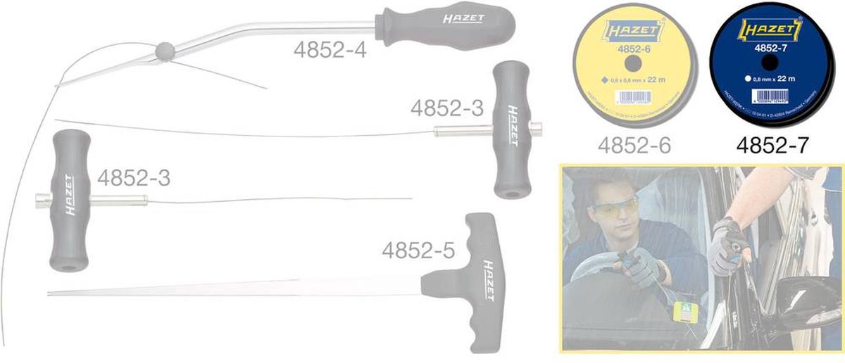 Hazet 4852-7 Snijdraad, rond