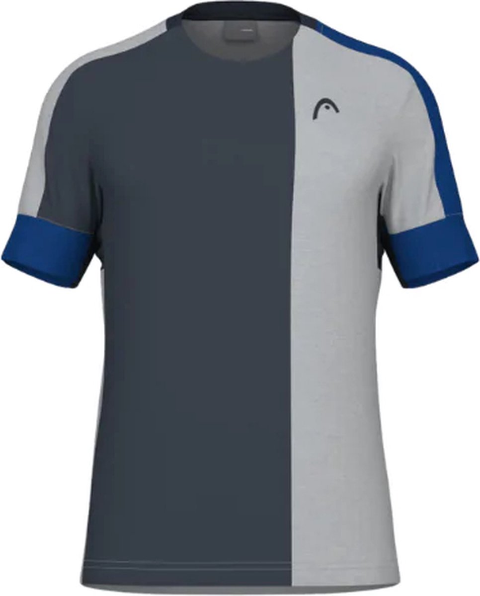 Head T-shirt Tech Padel Grijs/Blauw/Blauw Padel Maat XL
