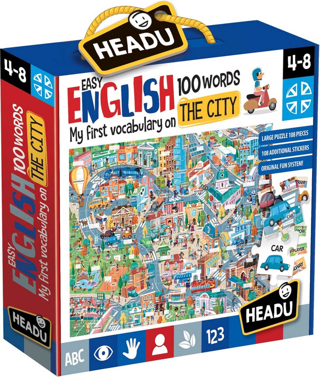 Headu Easy English 100 Words City
