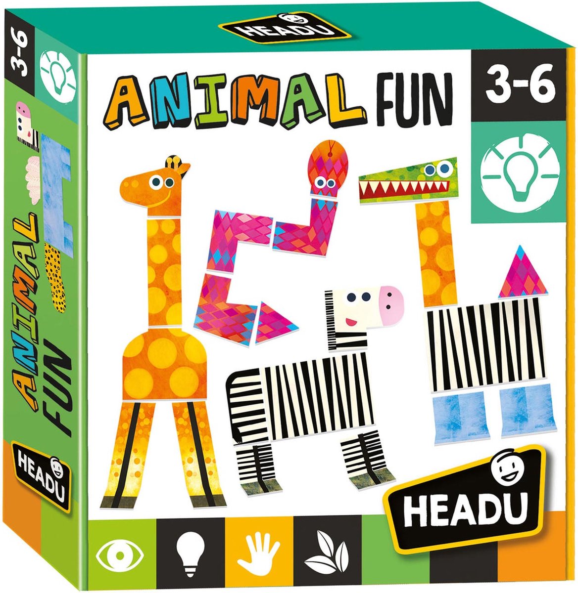 headu animal fun mix en match spel