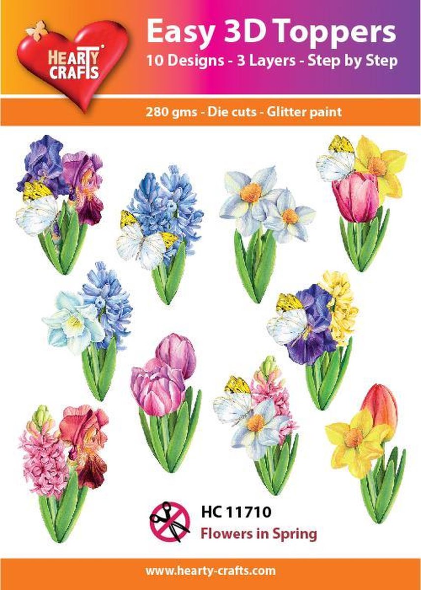 Easy 3D Topper Bloemen in de Lente 2 - HC11710