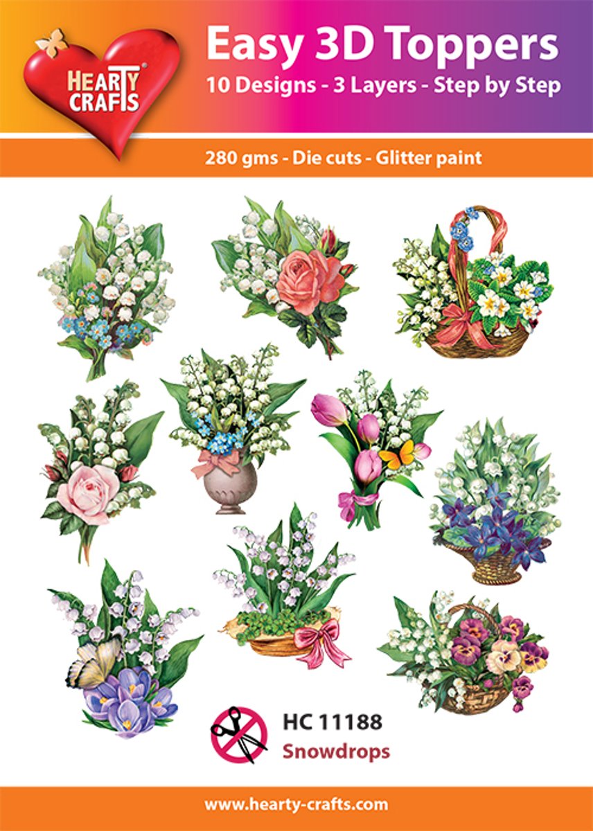 Easy 3D Topper Sneeuwklokjes