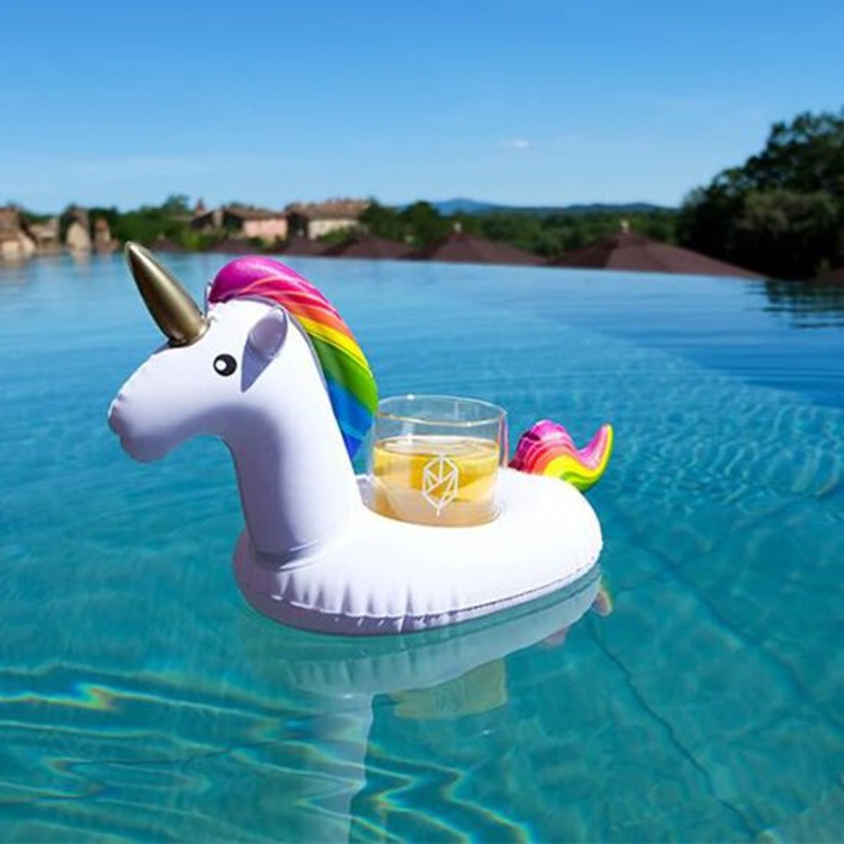 Opblaasbare Eenhoorn/Unicorn Drankhouder - Unicorn bekerhouder - Set van 2