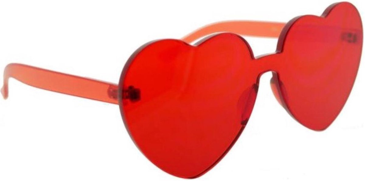 *** Festival Summer Love Bril - Love&Peace - Zomer - Vrolijk - Rood - van Heble® ***