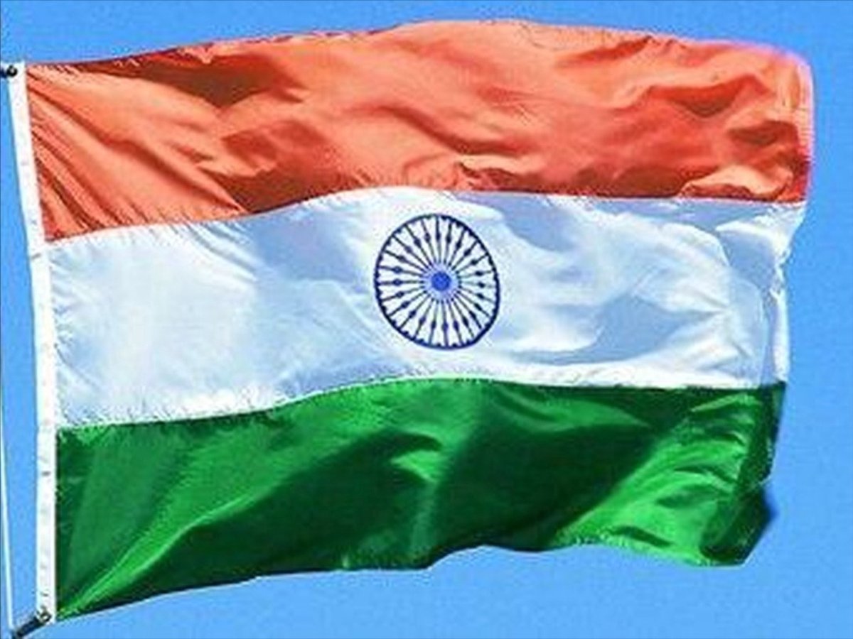 *** Grote India Vlag 90x150cm - Vlag India - van Heble® ***