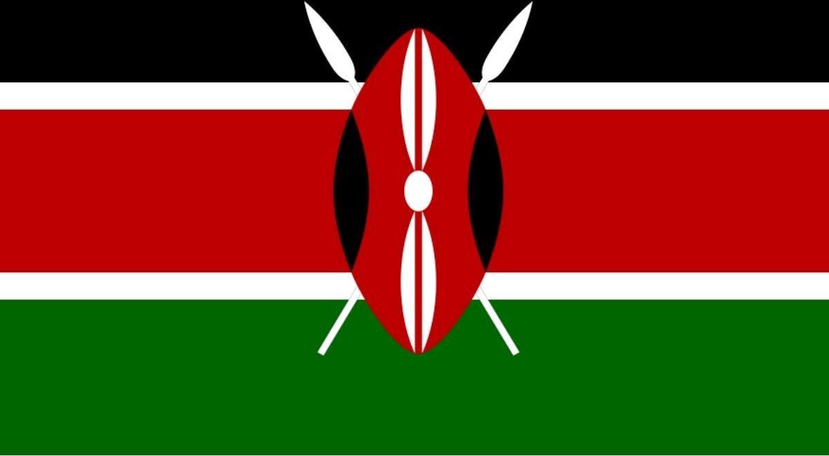 *** Grote Kenia Vlag 150x90cm - Keniaanse Vlag - van Heble® ***