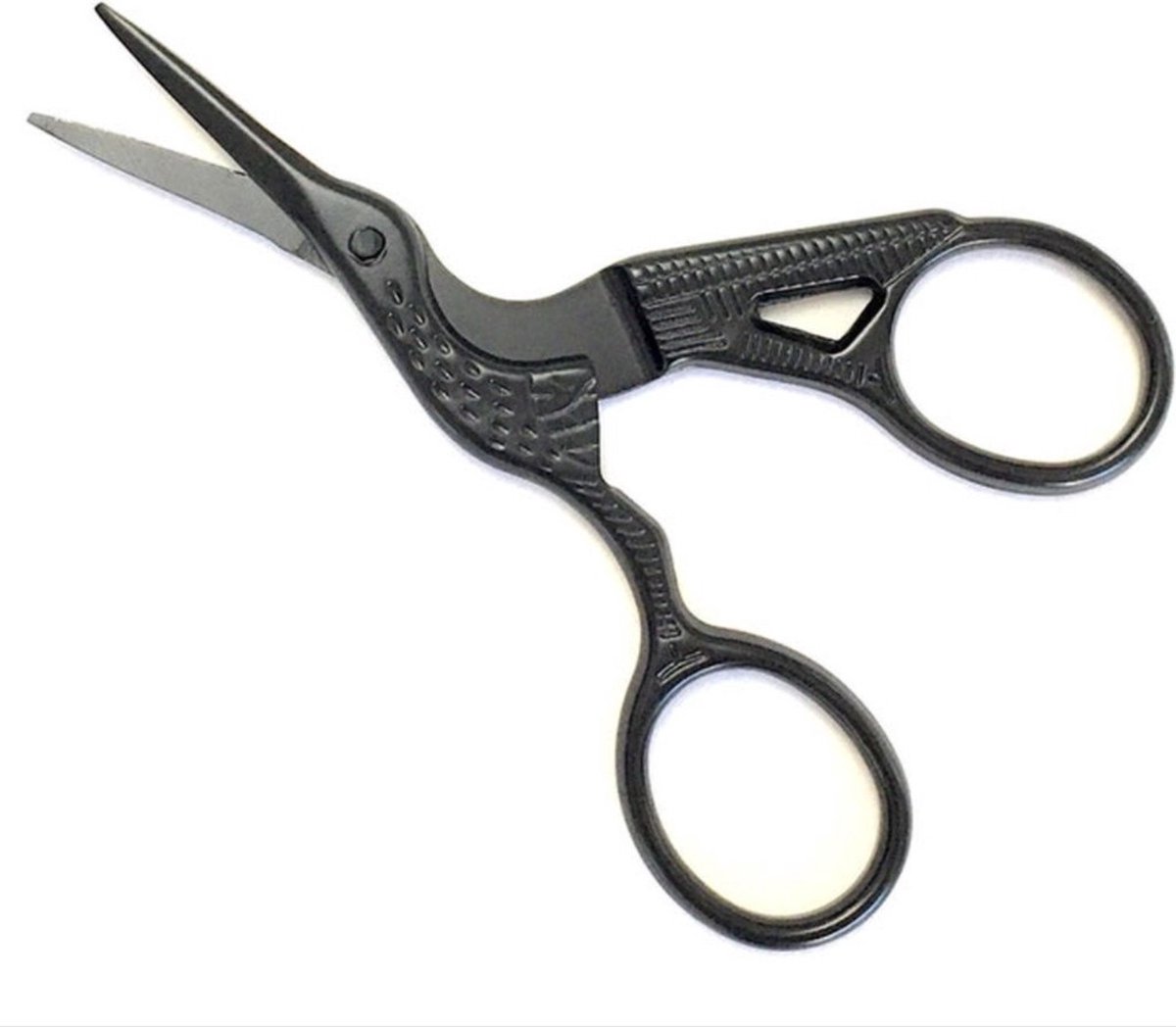 *** Originele Zwart Ooievaars Minischaar – Borduurschaar – 11,5 cm – Borduren & Naaien - van Heble® ***