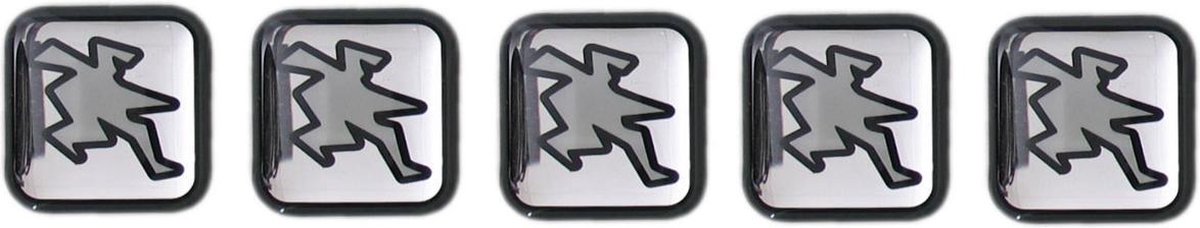 Stickerset Hebo siliconen 5 delig