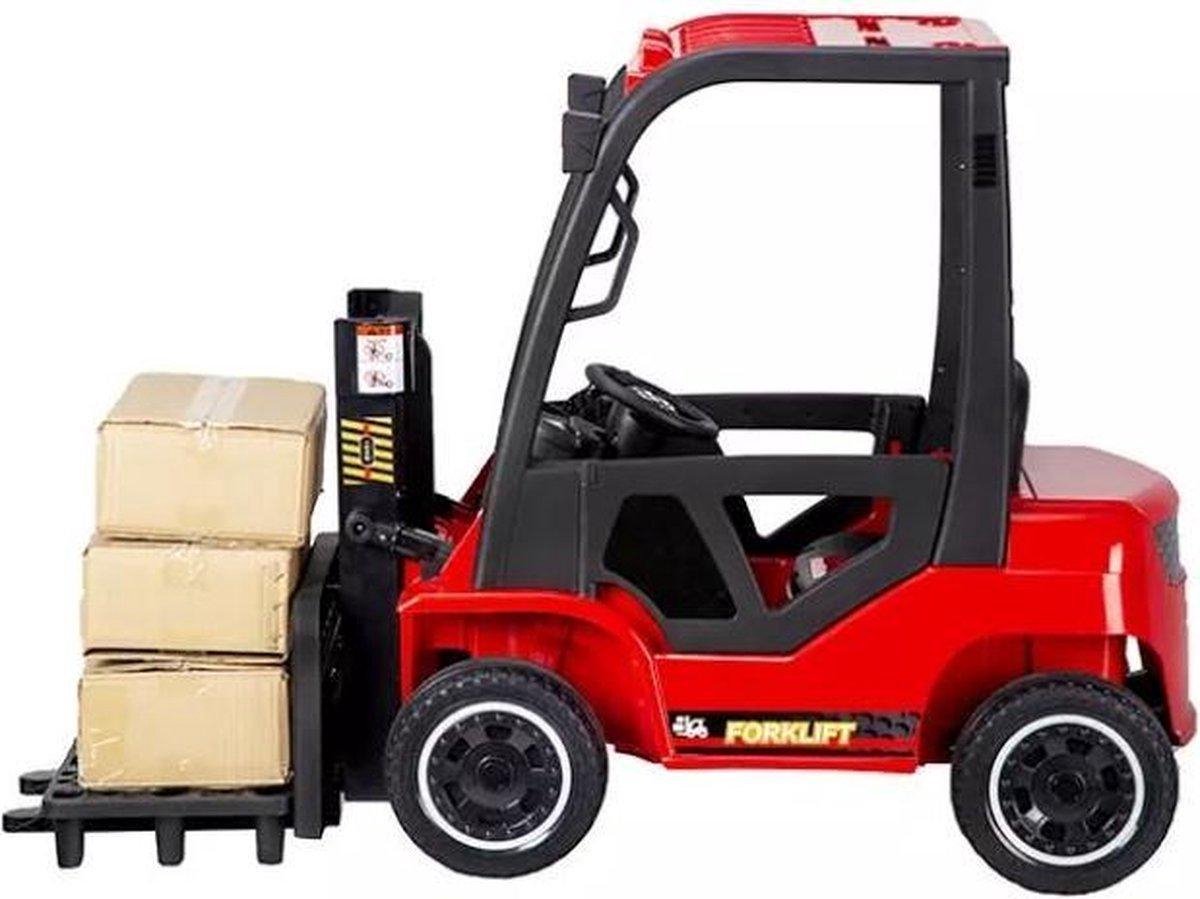 Elektrische kinderauto - Vork   Rood - 12V met afstandsbediening