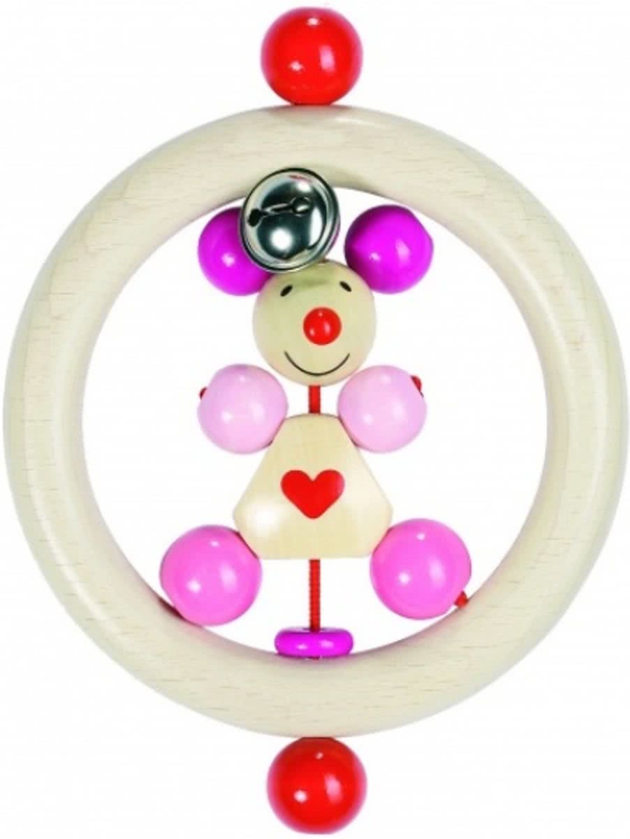 Bijtring Muis - Roze