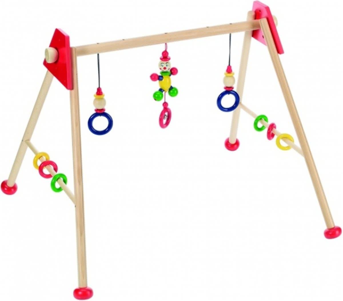 Heimess Babygym hout rood mannetje