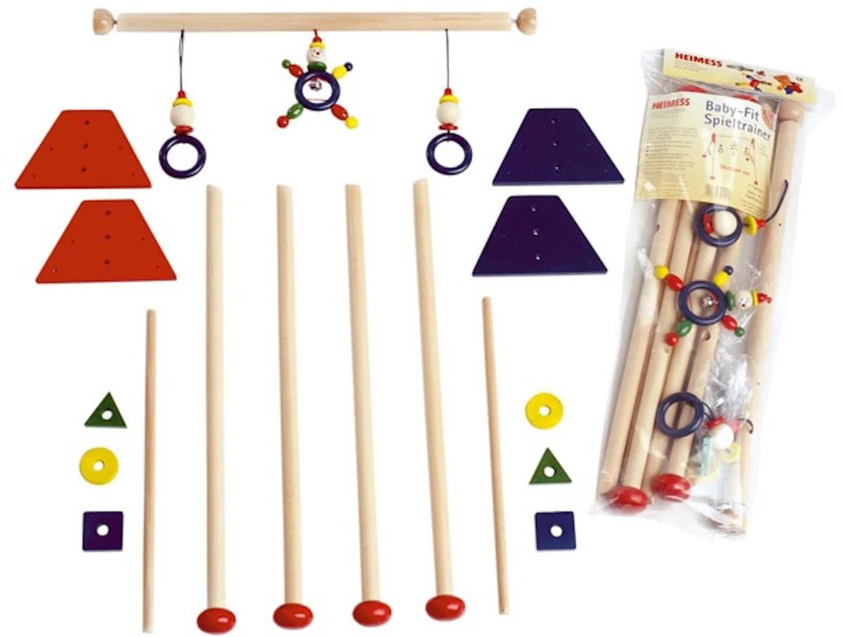 Heimess Babygym hout rood niet gemonteerd