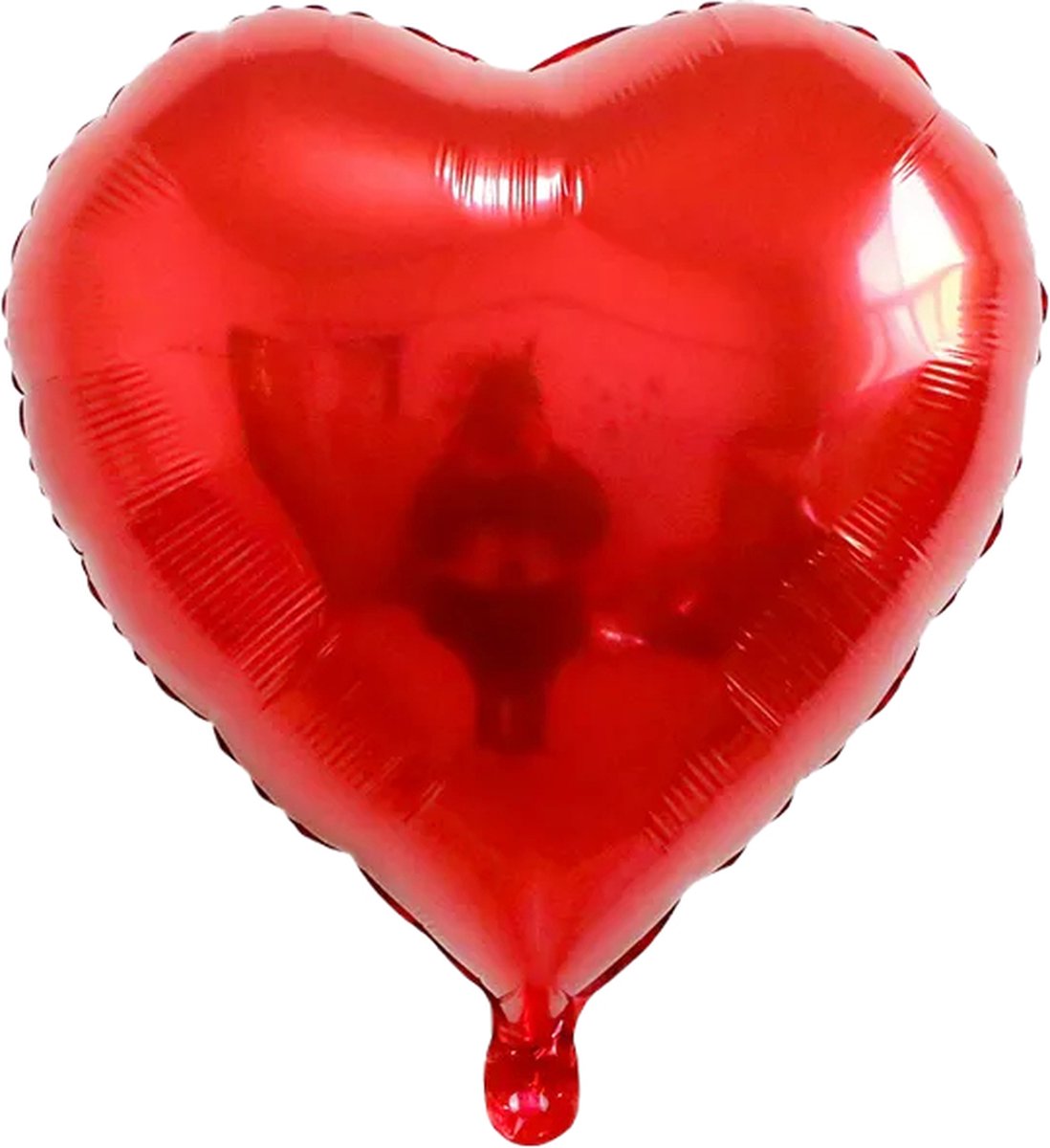 Ballon Groot Hart - Folieballon - Liefde - Romantisch - 54x56 cm