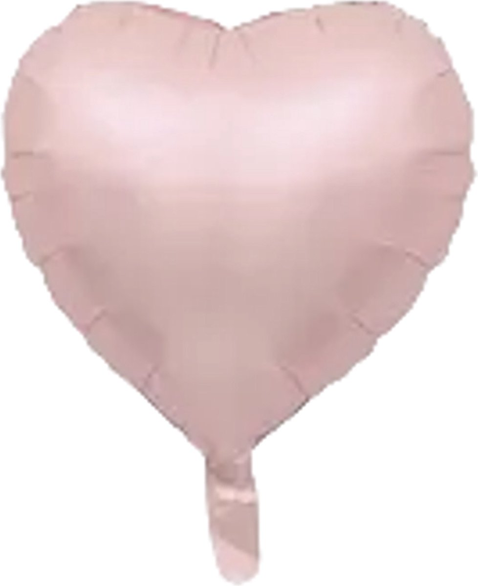 Ballon Hart - Folieballon - Roze - Meisje - Gender Reveal - 5 stuks - 44x43 cm