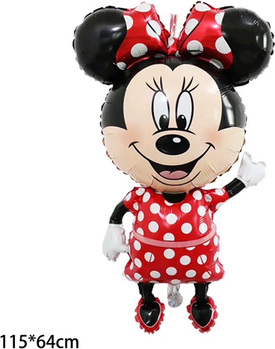 Ballon Minnie Mouse XL - Folieballon- Ballon Disney - Minnie Mouse - Kinderballon - 64x115 cm
