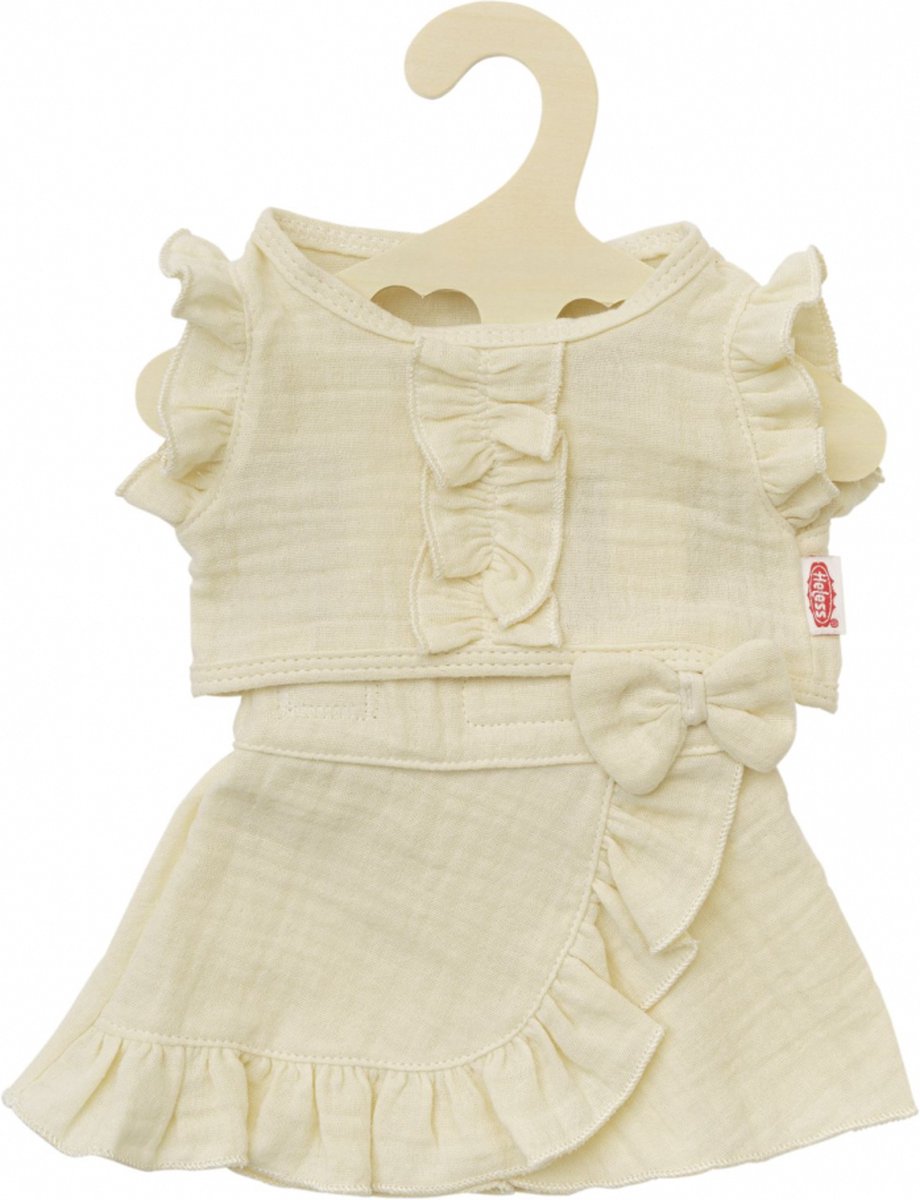 Heless Wikkelrok met Top Ecru 28 - 35 cm