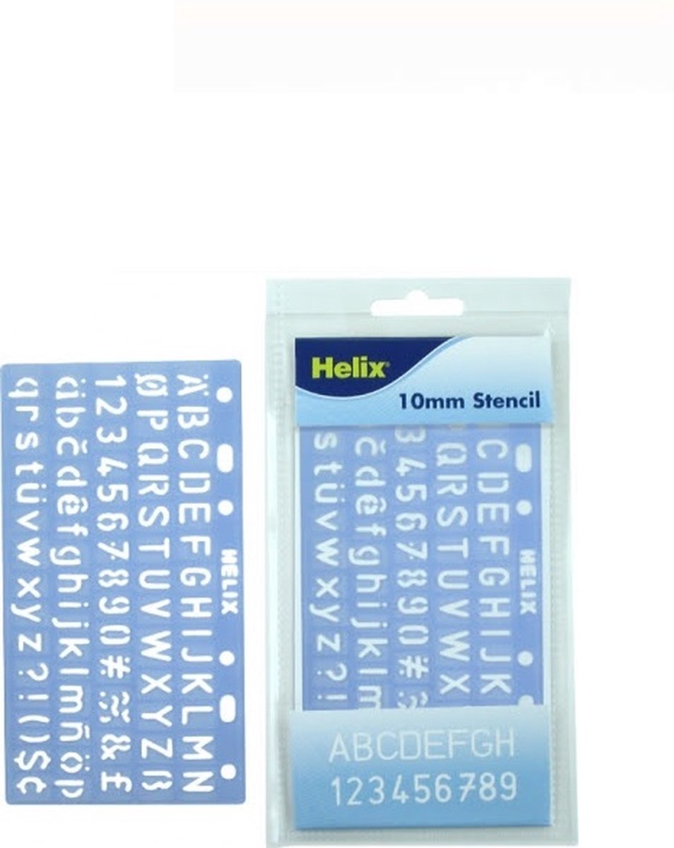 Helix lettersjabloon 20 mm Italic