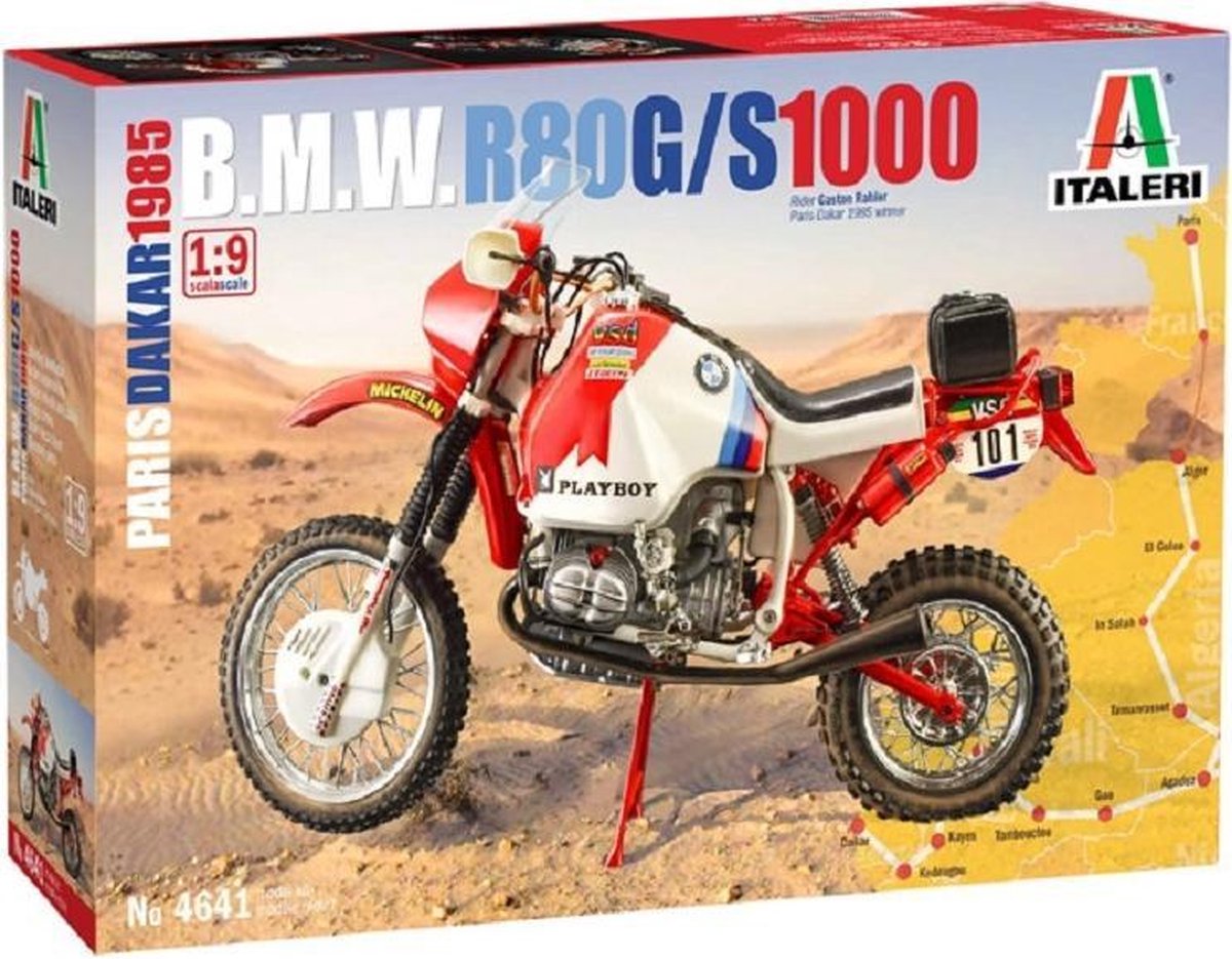 BMW R80 G/S1000 Parijs Dakar (modelbouw, 1:9, Heller)