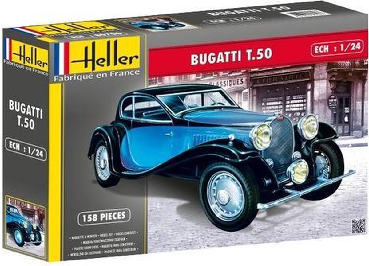 Heller Bugatti T 50 modelbouwpakket