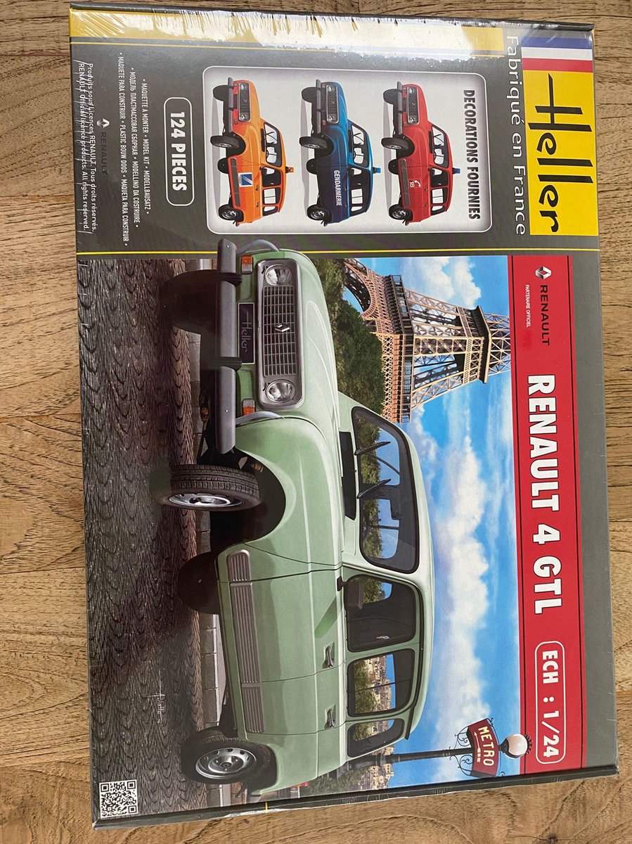 Heller Modelbouwpakket Renault 4 GTL.