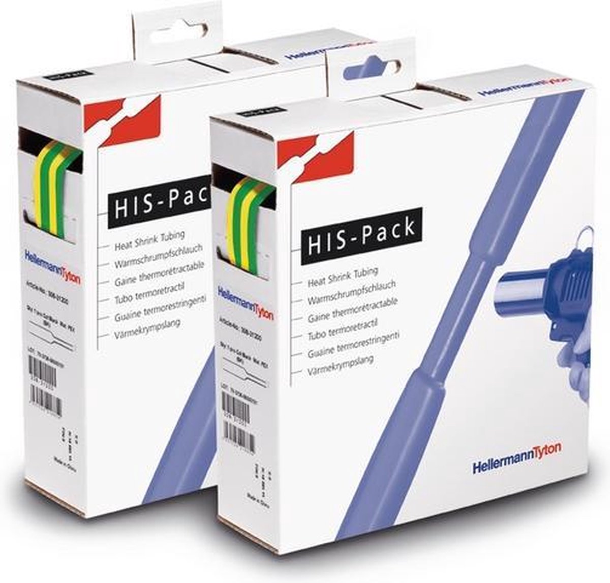 HellermannTyton 300-31277 Krimpkous zonder lijm Groen, Geel 12.70 mm 6.40 mm Krimpverhouding:2:1 5 m