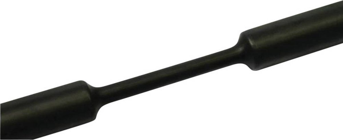 HellermannTyton 319-00600 Krimpkous zonder lijm Zwart 6 mm 2 mm Krimpverhouding:3:1 1 m