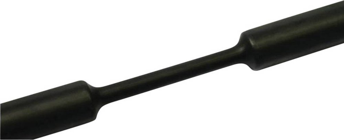 HellermannTyton 319-01200 Krimpkous zonder lijm Zwart 12 mm 4 mm Krimpverhouding:3:1 1 m