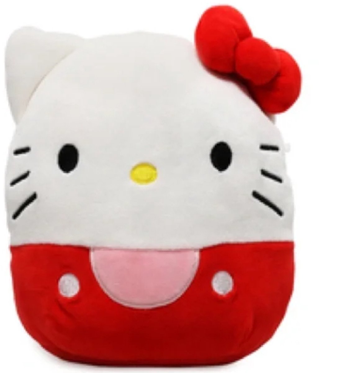 Hello Kitty (Rood) Squishy Kawaii Pluche Knuffel 22 cm - Speelgoed Knuffels voor Kinderen Jongens Meisjes - Kawaii Kussen - Squish Plush Toy