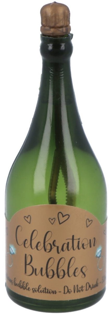   Bruiloft bellenblaas - 120x stuks - champagnefles van 9 cm - huwelijk versiering