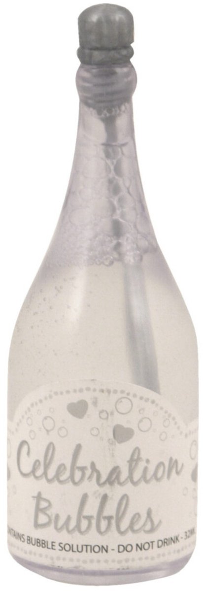   Bruiloft bellenblaas - 120x stuks - champagnefles van 9 cm - huwelijk versiering