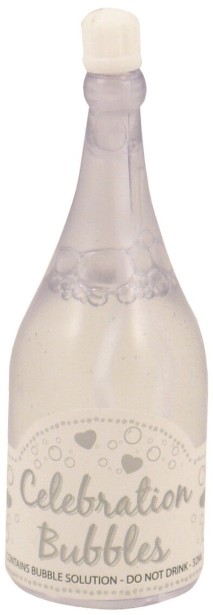   Bruiloft bellenblaas - 24x stuks - champagnefles van 9 cm - huwelijk versiering