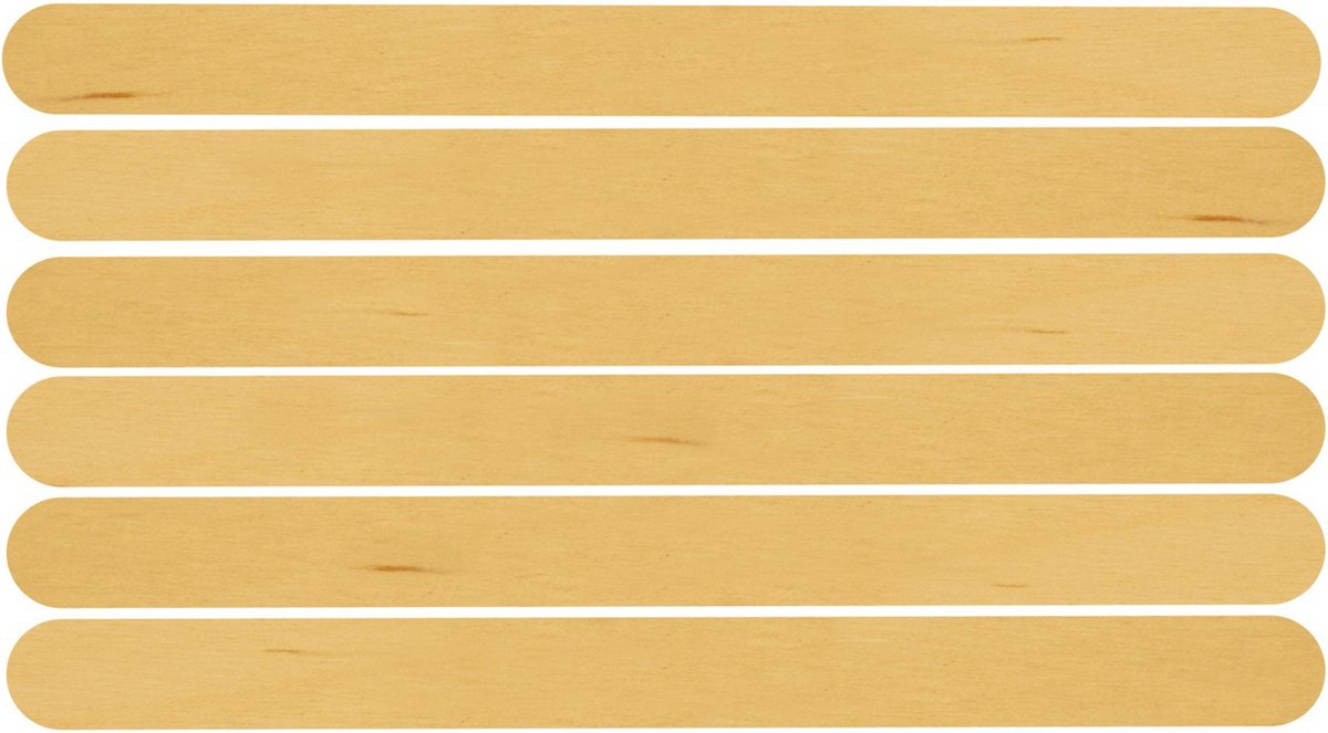Knutselstokjes - 2x50 stuks - houten ijsstokjes - naturel - 11 cm