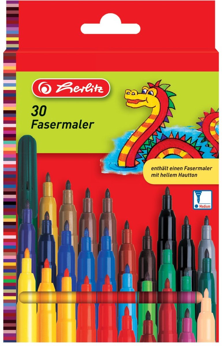 Herlitz 8649311 viltstift 30 stuk(s)