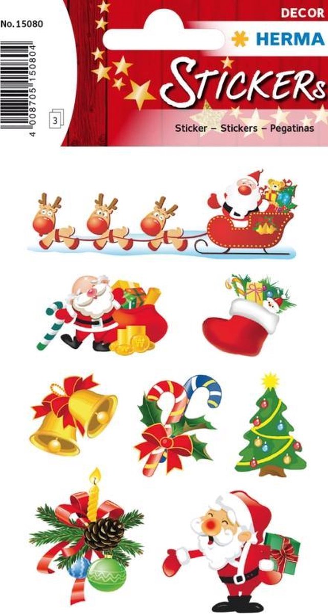 HERMA 15080 sticker Papier Multi kleuren Permanent 24 stuk(s)