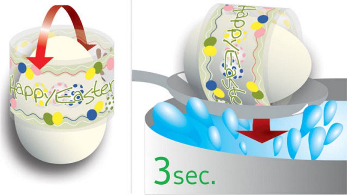 HERMA 1747 krimpfolie met paas motieven. 4 sets met 6 verschillende motieven.