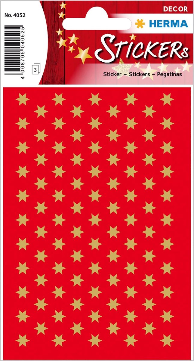 HERMA 4052 sticker Papier Goud Permanent 285 stuk(s)