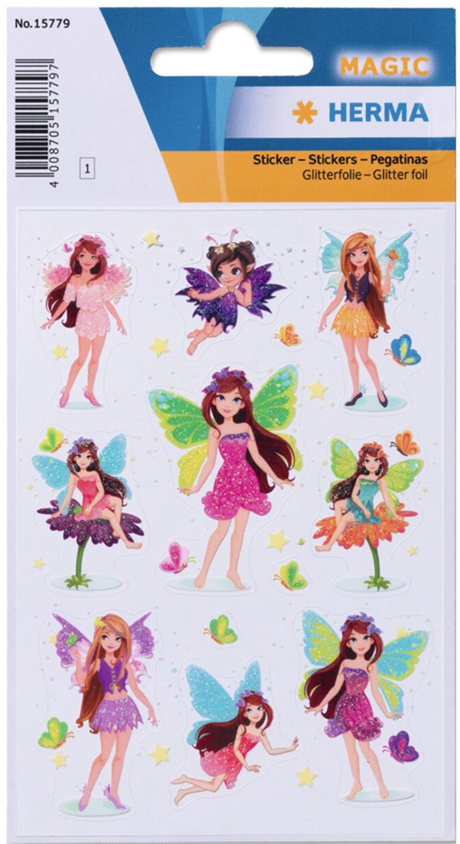 HERMA Sticker MAGIC Feeën, folie glinsterend