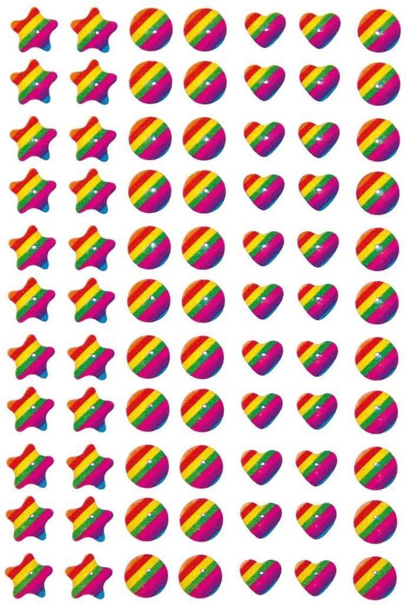 Herma Stickers Regenboog Junior 12 X 8,4 Cm Folie 77 Stuks