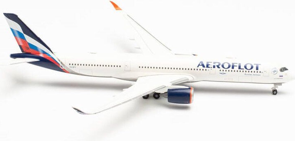 Herpa Airbus vliegtuig A350-900 Aeroflot P. Tchaikovsky