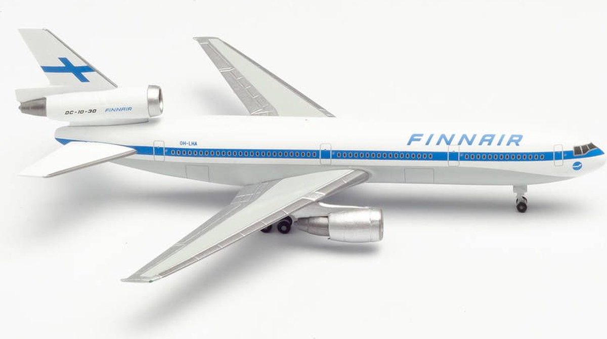 Herpa McDonnell Douglas vliegtuig DC-10-30 Finnair