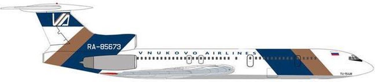 Herpa Tupolev vliegtuig TU-154M Vnukovo Airlines