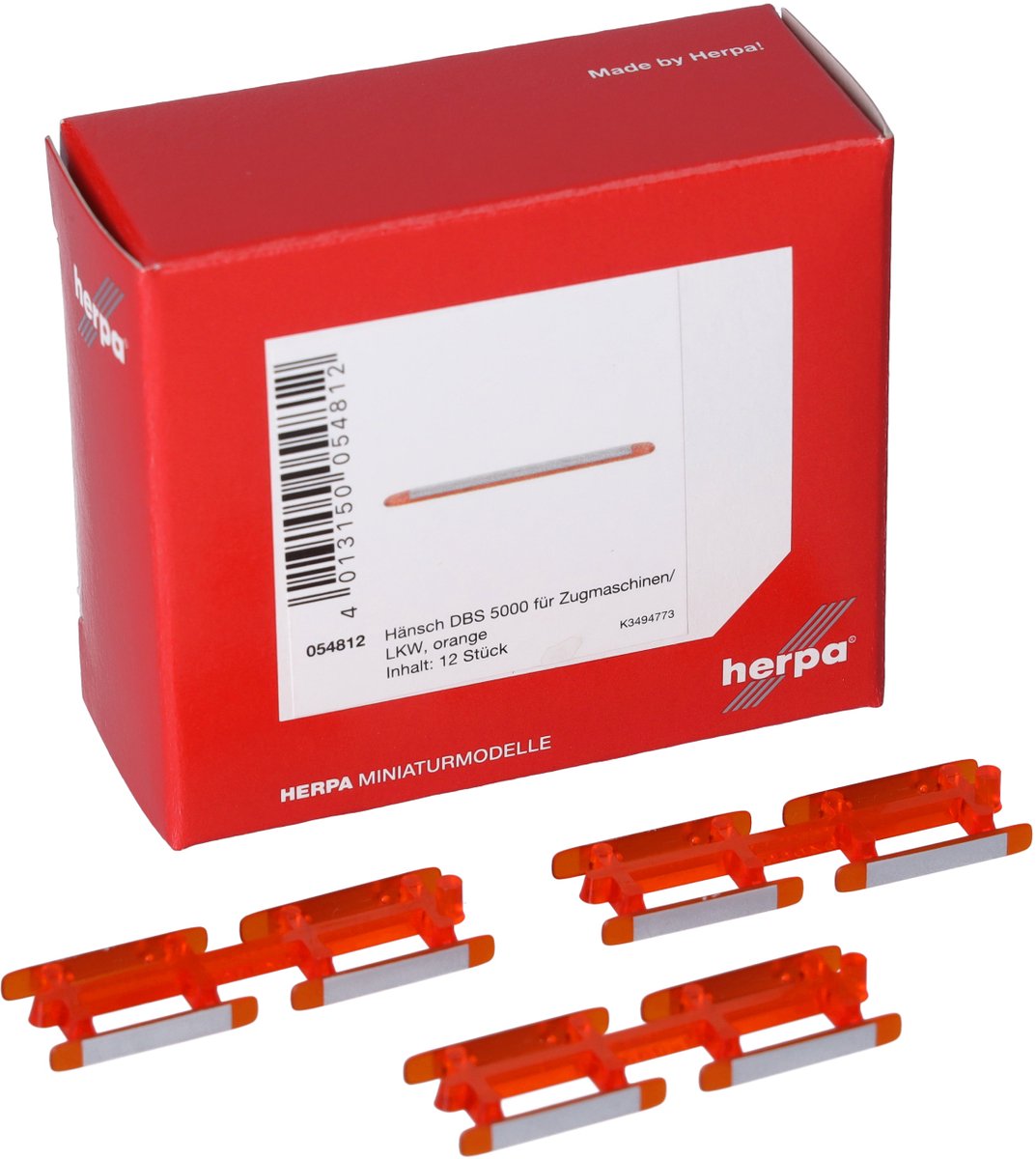 Hänsch DBS 5000 Zwaaibalk Vrachtwagen, Oranje (12 St.)