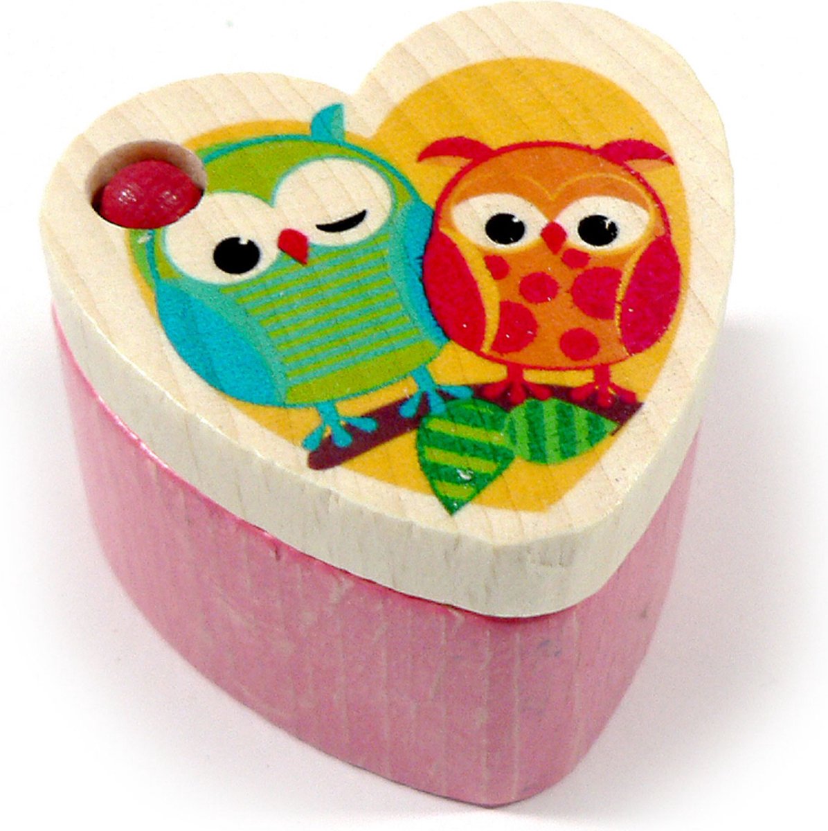 Hess tandendoosje uil - houten bewaardoosje voor melktanden.