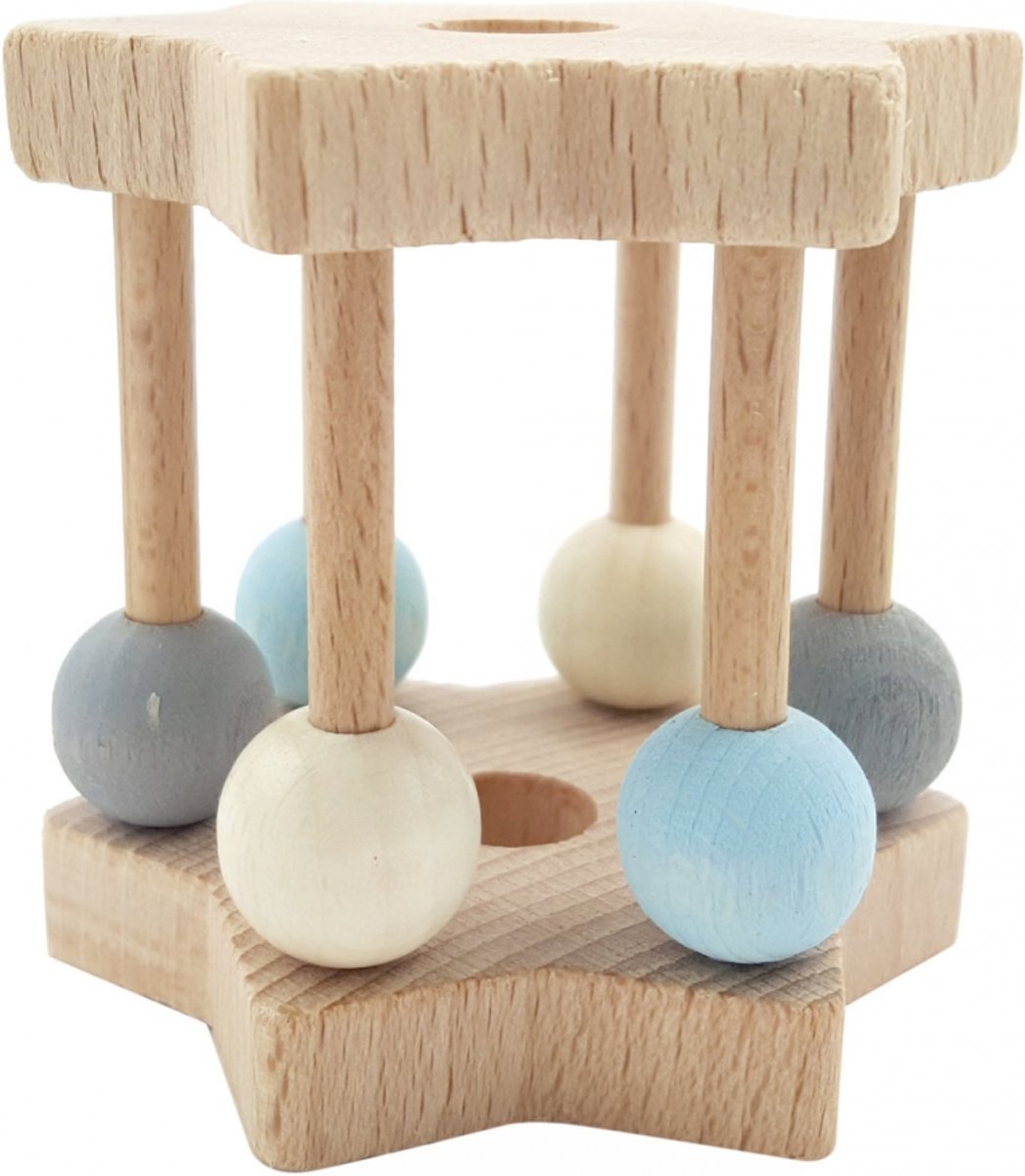 Stervormige rammelaar blauw