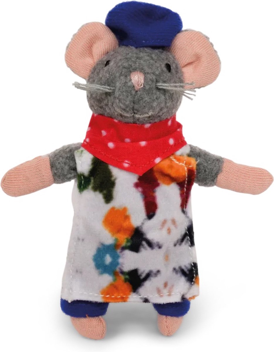Het Muizenhuis Knuffelmuis Kunstenaar 12 cm