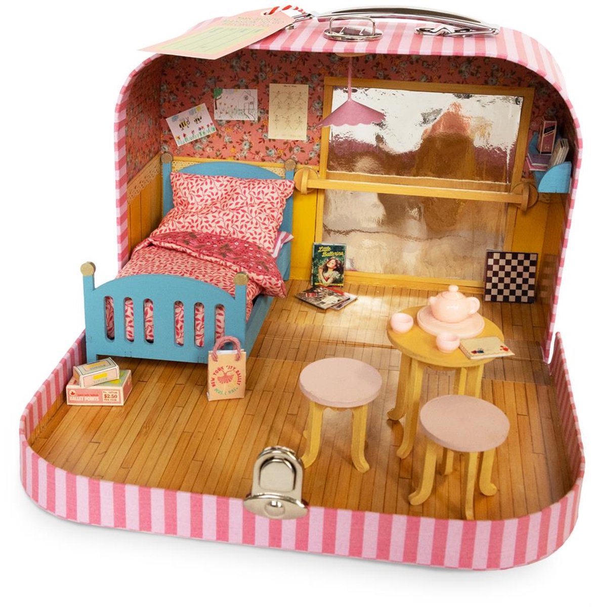 Sam & Julia - Muizenhuis To Go - Ellas Balletkamer - DIY Knutselset - Logeerkoffertje - Het Muizenhuis