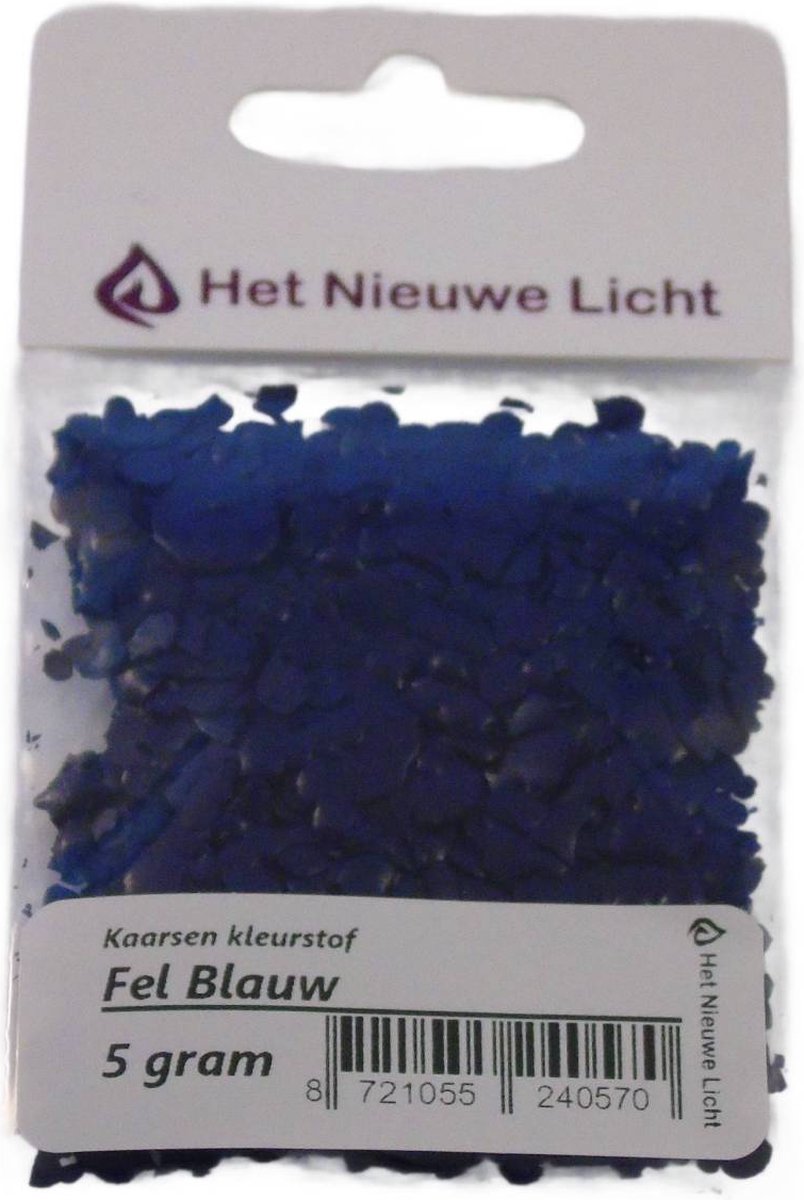 Het Nieuwe Licht ® - Kaarsen kleurstof - FEL BLAUW - 5 gram