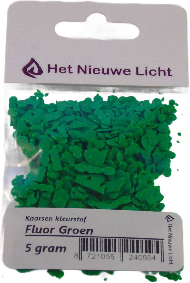 Het Nieuwe Licht ® - Kaarsen kleurstof - FLUOR GROEN - 5 gram
